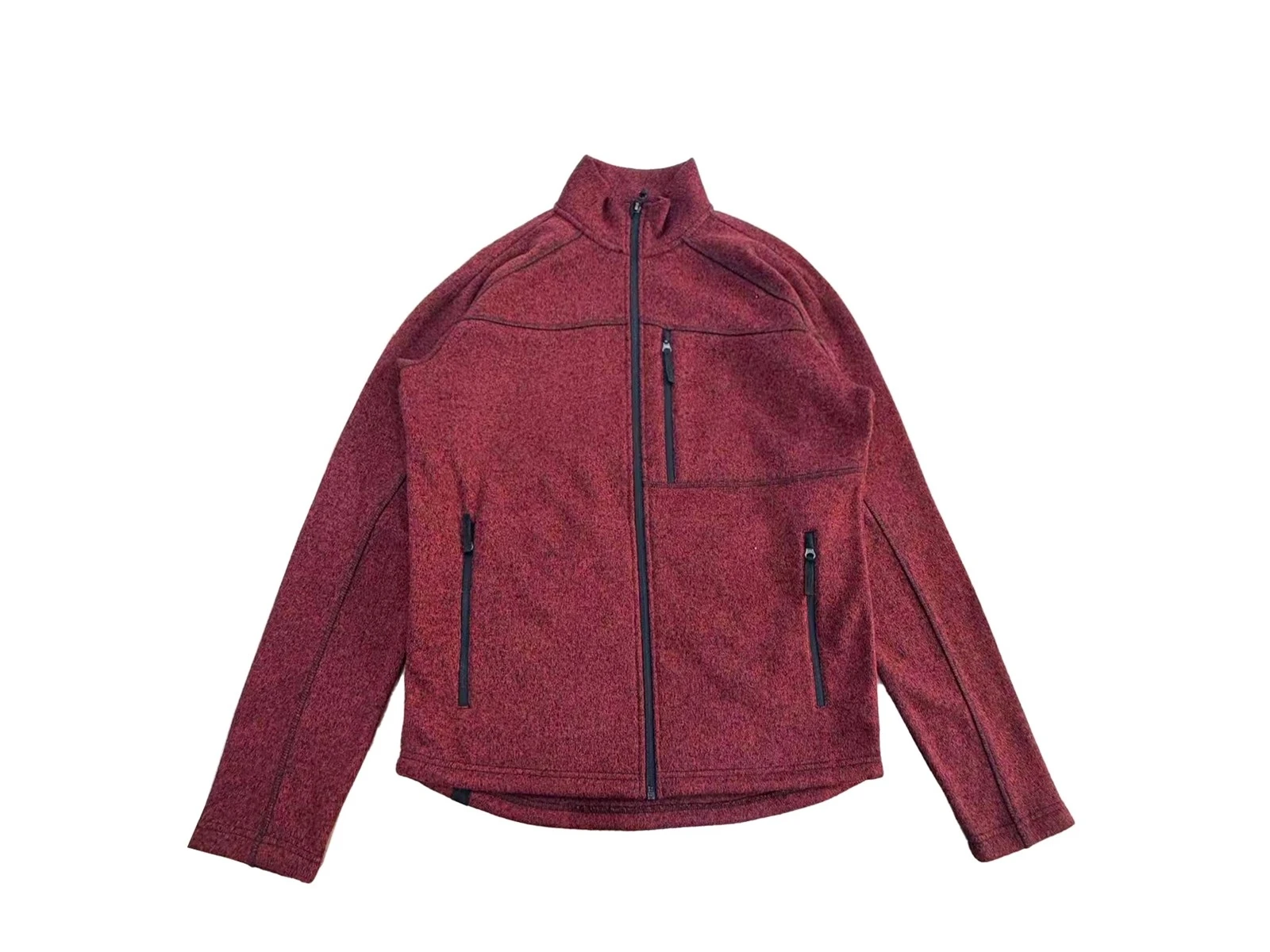 Heather Knit Fleece Full Zip Jacket Heather Knit Fleece Full Zip Jacket