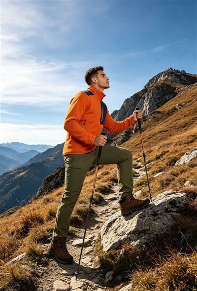 Men's Brushed Grid Stretch Mid-Layer Hiking Jacket price